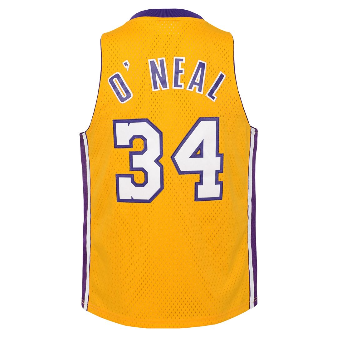 Shaquille O'Neal Los Angeles Lakers Mitchell & Ness Youth 1999/00 Hardwood Classics Swingman Jersey - Gold