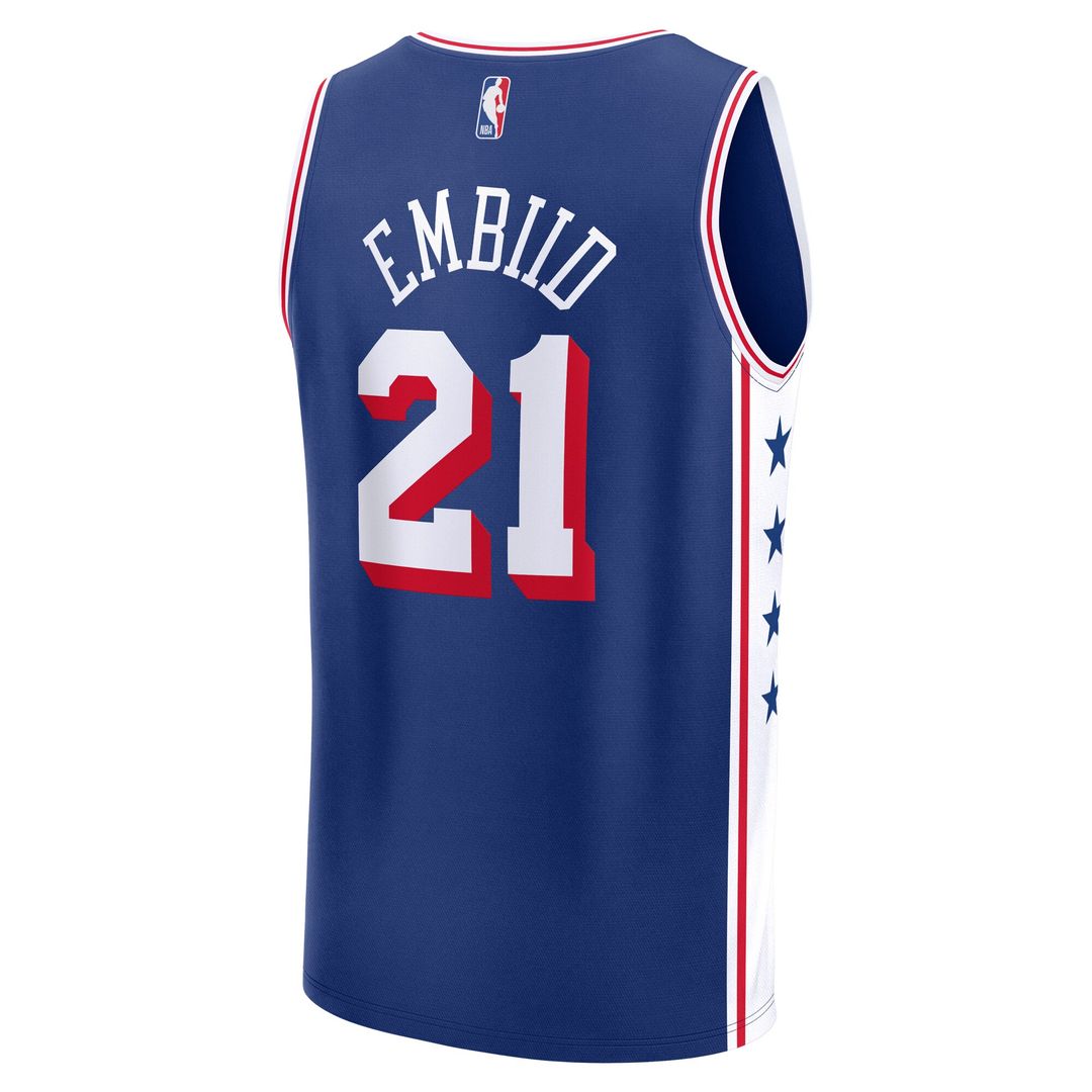 Joel Embiid Philadelphia 76ers Fanatics Youth Fast Break Player Replica Jersey - Icon Edition - Royal