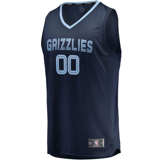 Memphis Grizzlies Fanatics Fast Break Custom Replica Jersey Navy - Icon Edition