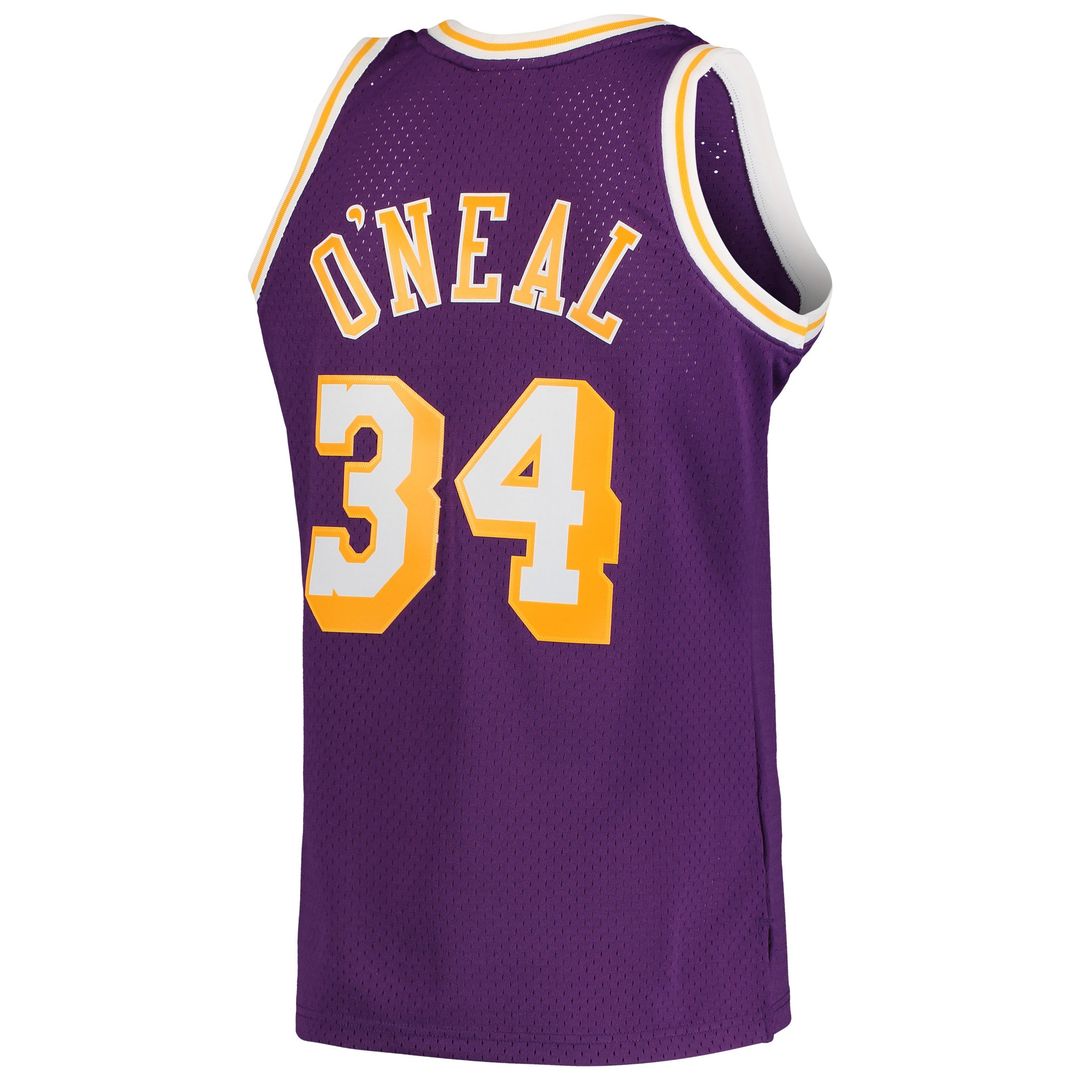 Shaquille O'Neal Los Angeles Lakers Mitchell & Ness 1996/97 Hardwood Classics Swingman Jersey - Gold