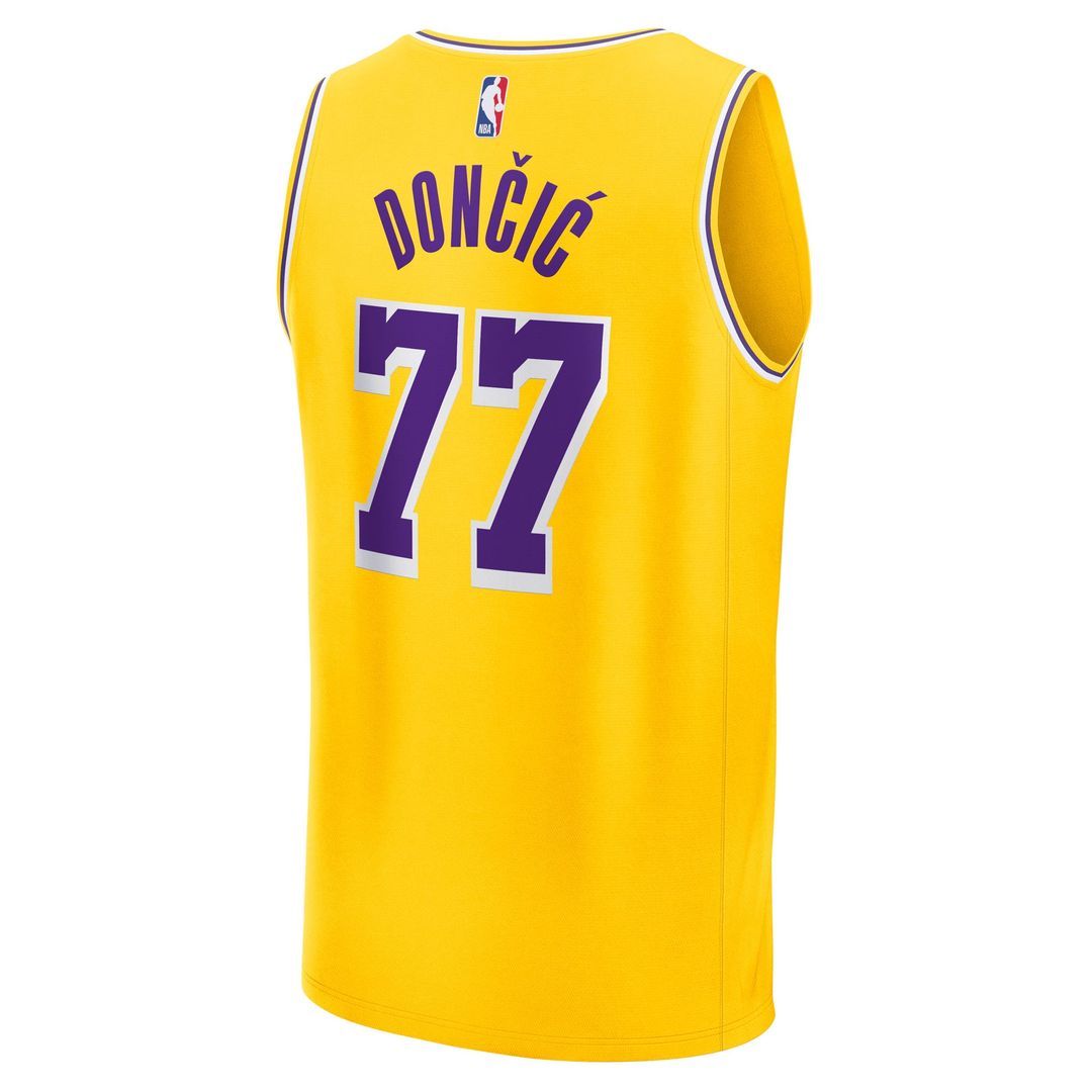 Luka Dončić Los Angeles Lakers Fanatics Big & Tall Fast Break Player Jersey - Gold - Icon Edition