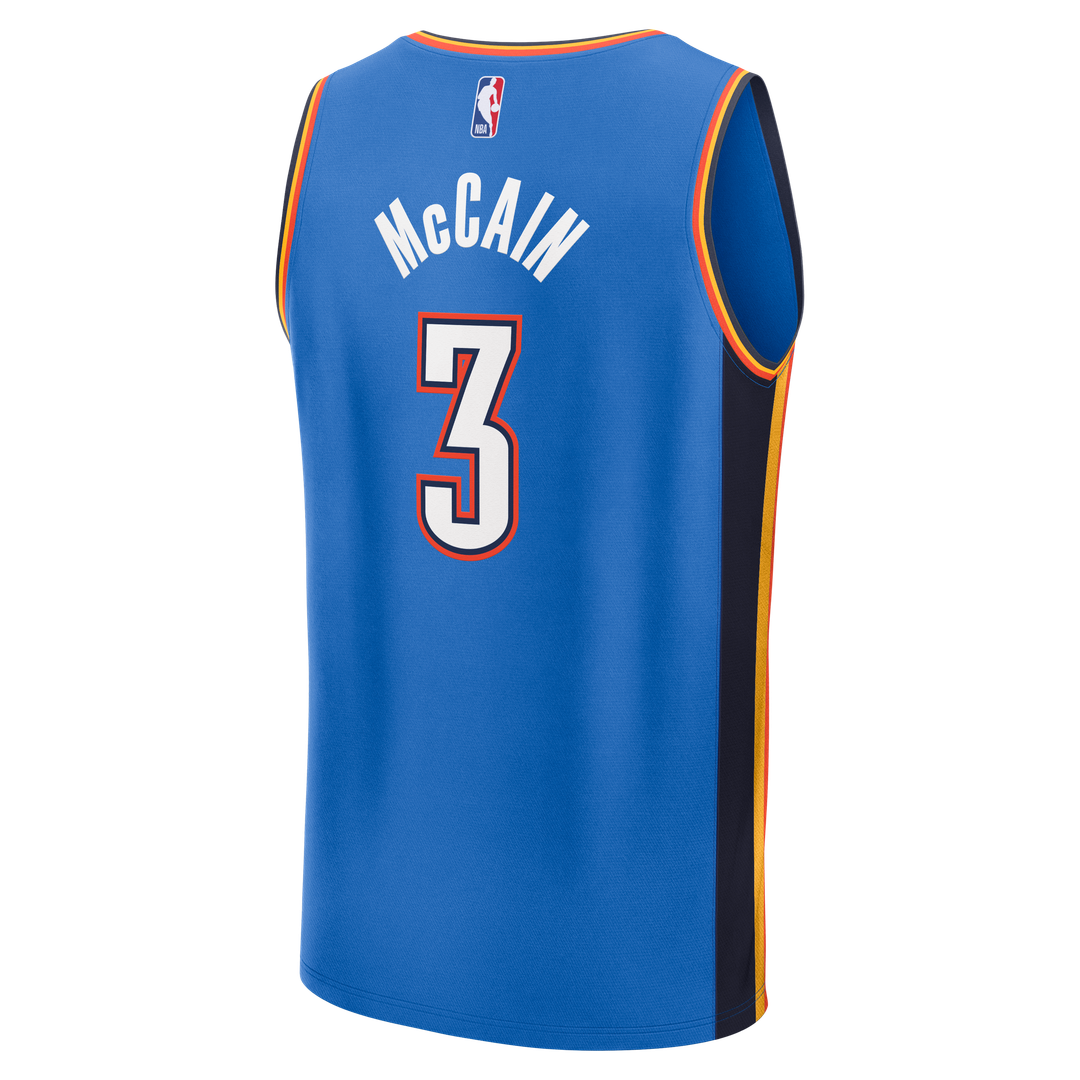 Jared McCain Oklahoma City Thunder Fanatics Youth Fast Break Jersey - Icon Edition - Blue