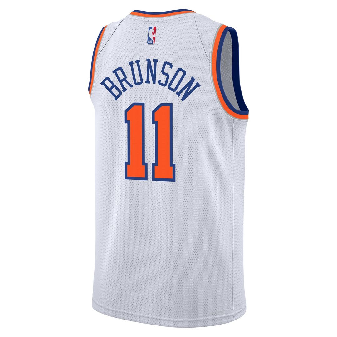 Jalen Brunson New York Knicks Nike Youth Association Swingman Jersey - White