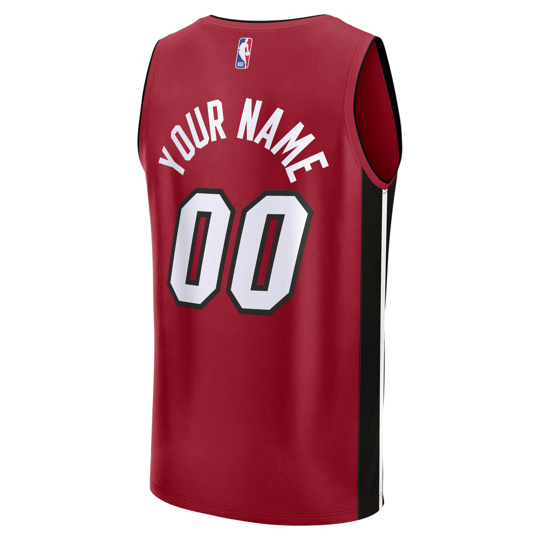 Miami Heat Fanatics Fast Break Custom Jersey - Icon Edition - Black