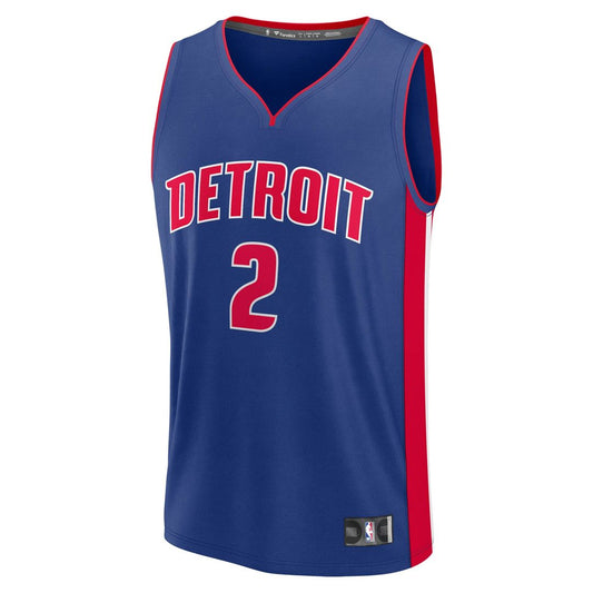 Cade Cunningham Detroit Pistons Fanatics Fast Break Player Replica Jersey - Icon Edition - Blue