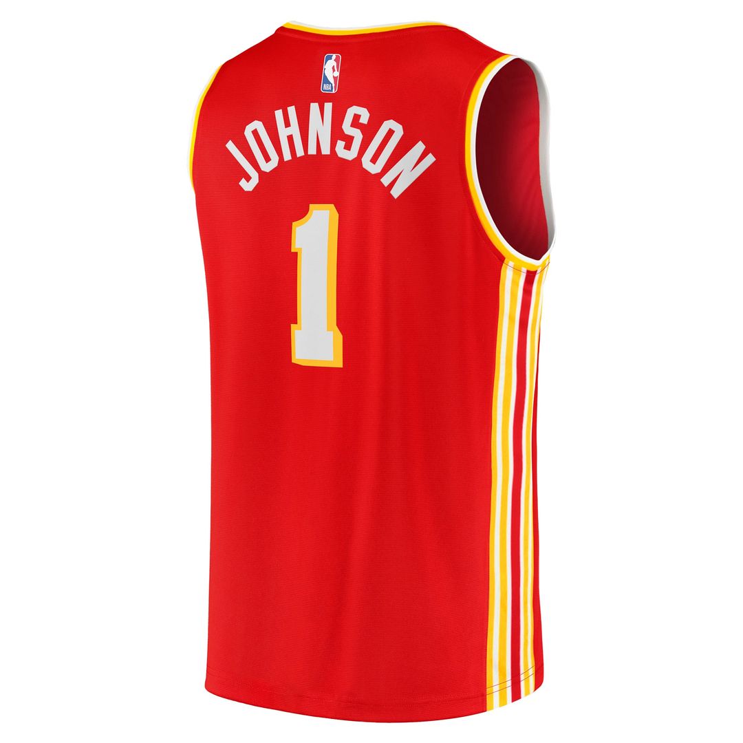 Jalen Johnson Atlanta Hawks Fanatics Fast Break Replica Jersey - Icon Edition - Red
