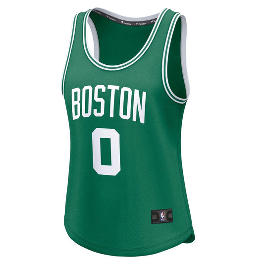 Jayson Tatum Boston Celtics Fanatics Women's Fast Break Player Jersey - Icon Edition - Kelly Green