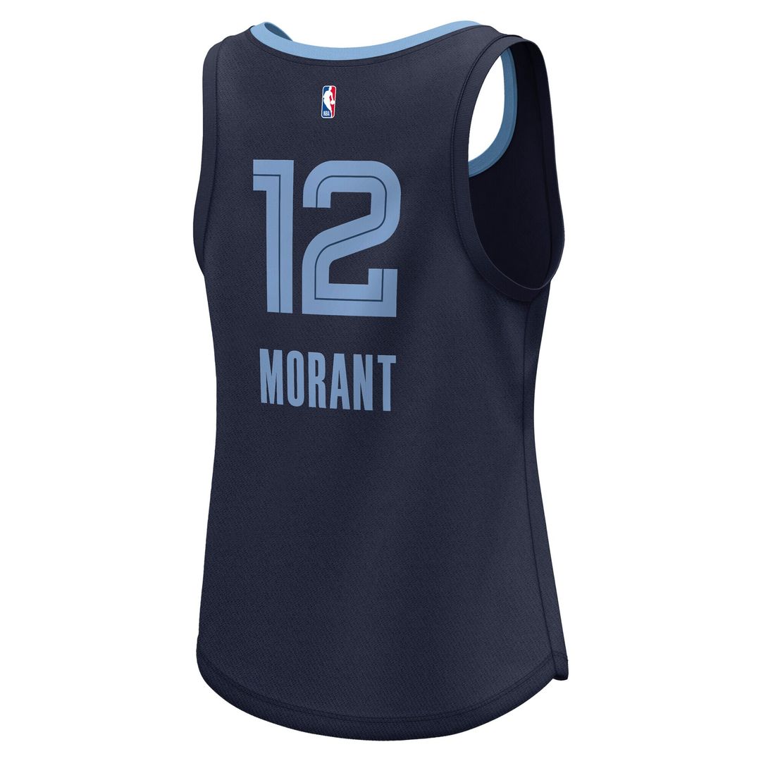 Ja Morant Memphis Grizzlies Fanatics Women's Fast Break Player Jersey - Icon Edition - Navy