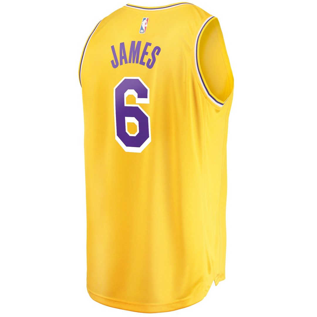 LeBron James Los Angeles Lakers Fanatics 2021/22 Fast Break Replica Jersey - Icon Edition - Gold