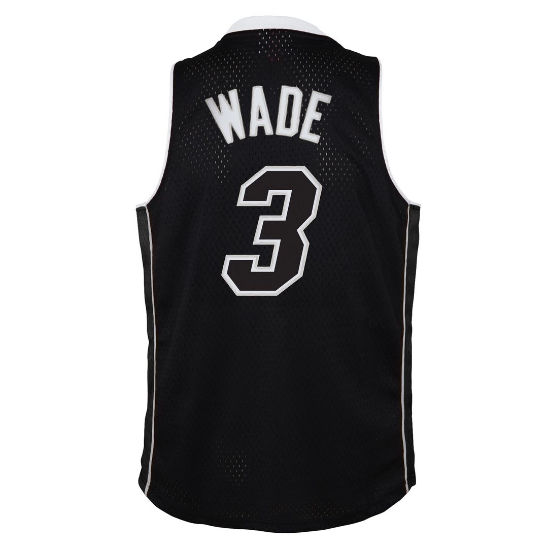Dwyane Wade Miami Heat Mitchell & Ness Youth 2011/12 Hardwood Classics Swingman Alternate Jersey - Black