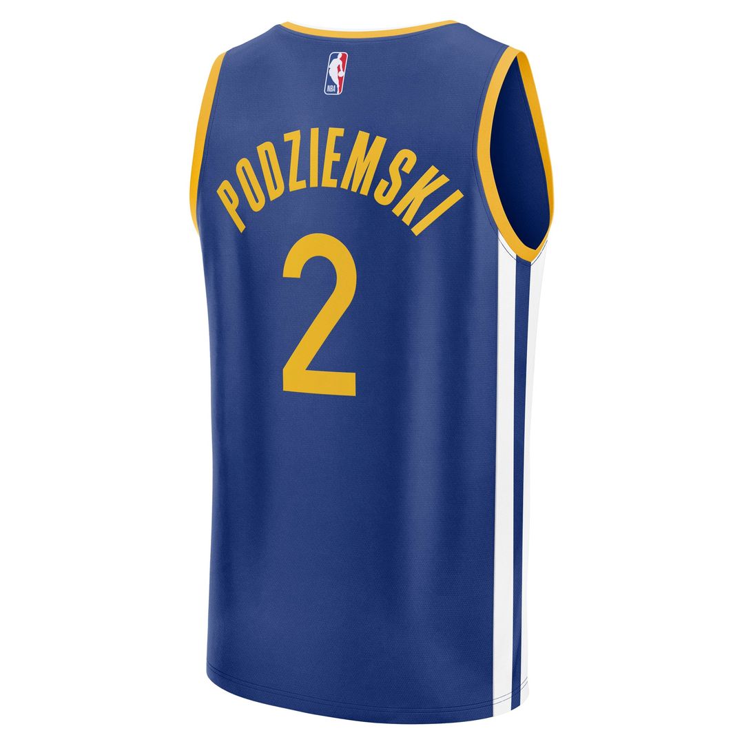 Brandin Podziemski Golden State Warriors Fanatics Fast Break Player Replica Jersey - Icon Edition - Royal