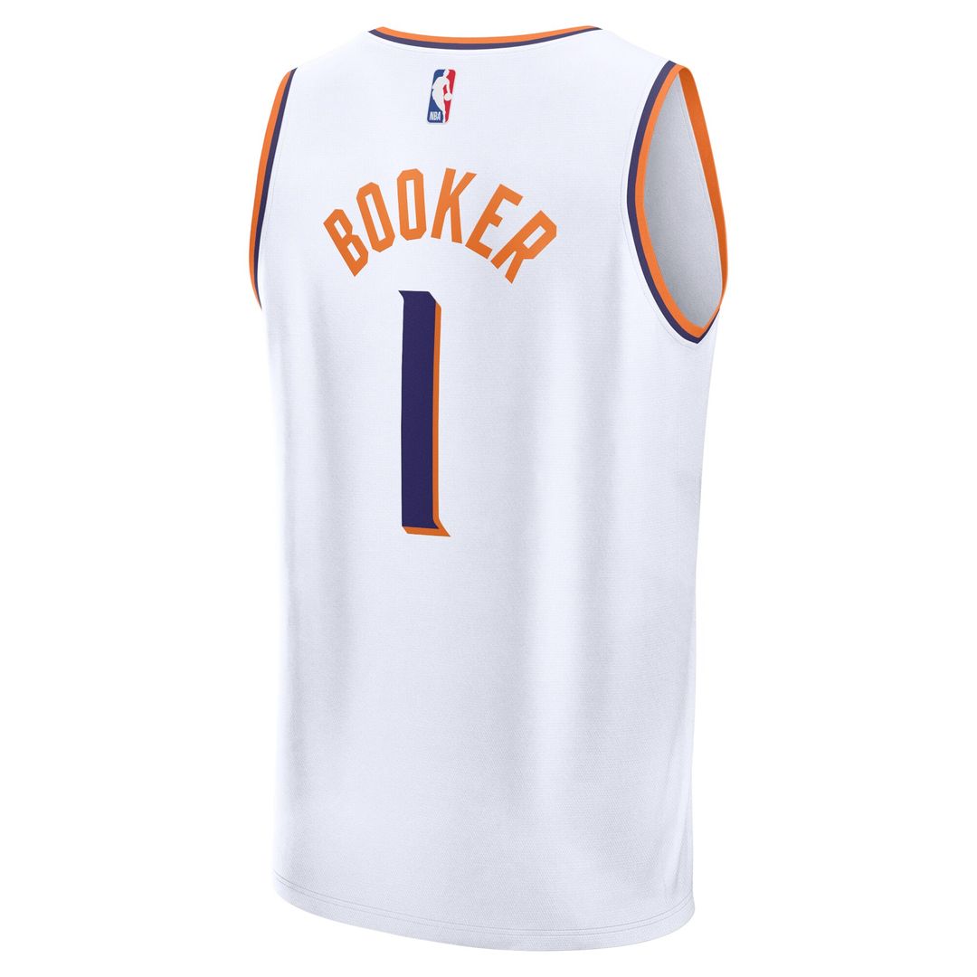 Devin Booker Phoenix Suns Fanatics Fast Break Player Replica Jersey - Association Edition - White