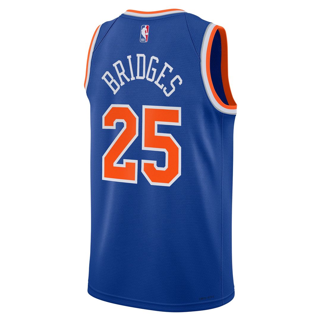Mikal Bridges New York Knicks Nike Youth Swingman Jersey - Icon Edition - Blue