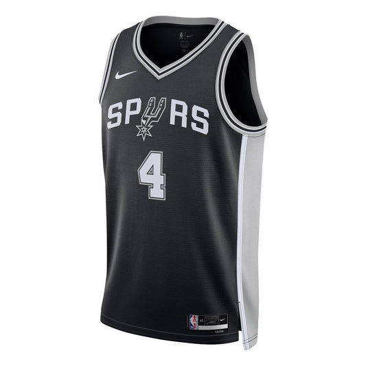 De'Aaron Fox San Antonio Spurs Nike Unisex Player Swingman Jersey - Icon Edition - Black