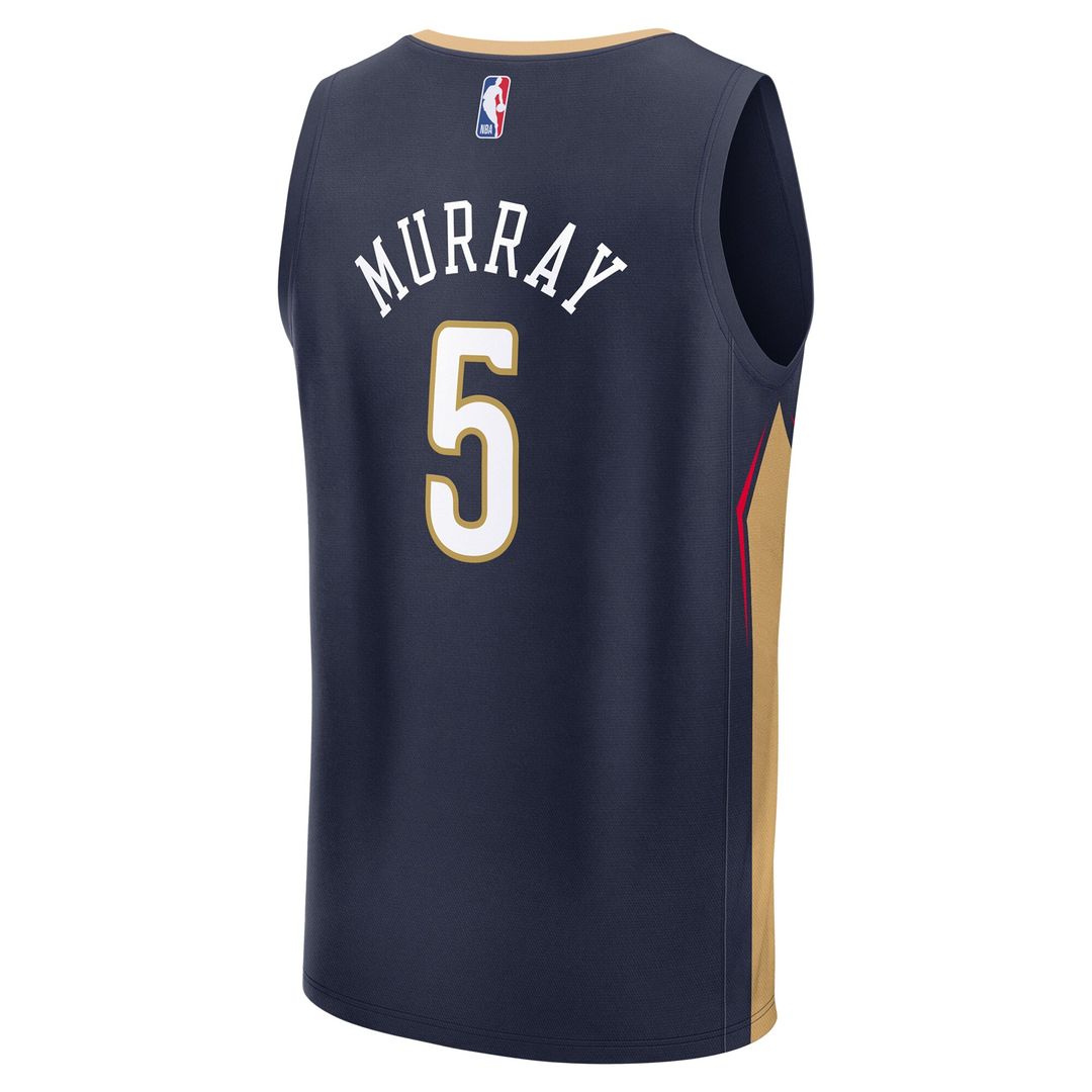 Dejounte Murray New Orleans Pelicans Fanatics Fast Break Player Replica Jersey - Icon Edition - Navy