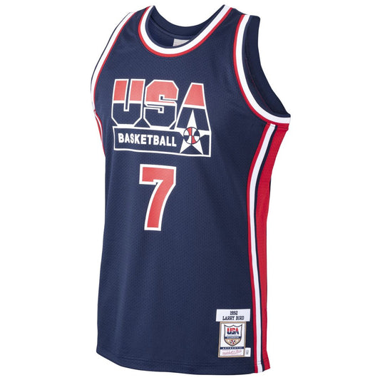 Larry Bird USA Basketball Mitchell & Ness 1992 Dream Team Authentic Jersey - Navy