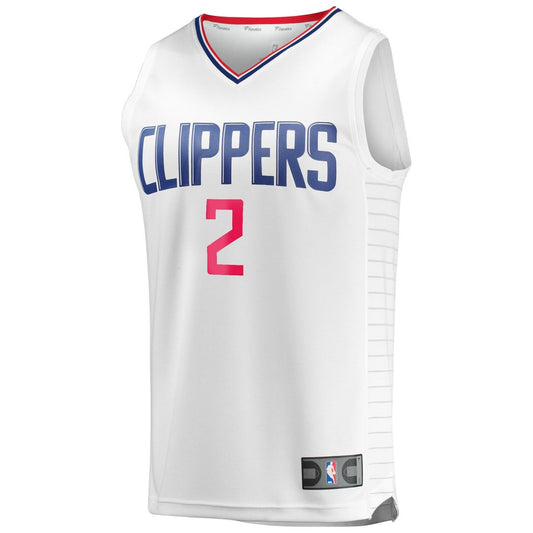 Kawhi Leonard LA Clippers Fanatics Fast Break Player Replica Jersey - White - Association Edition