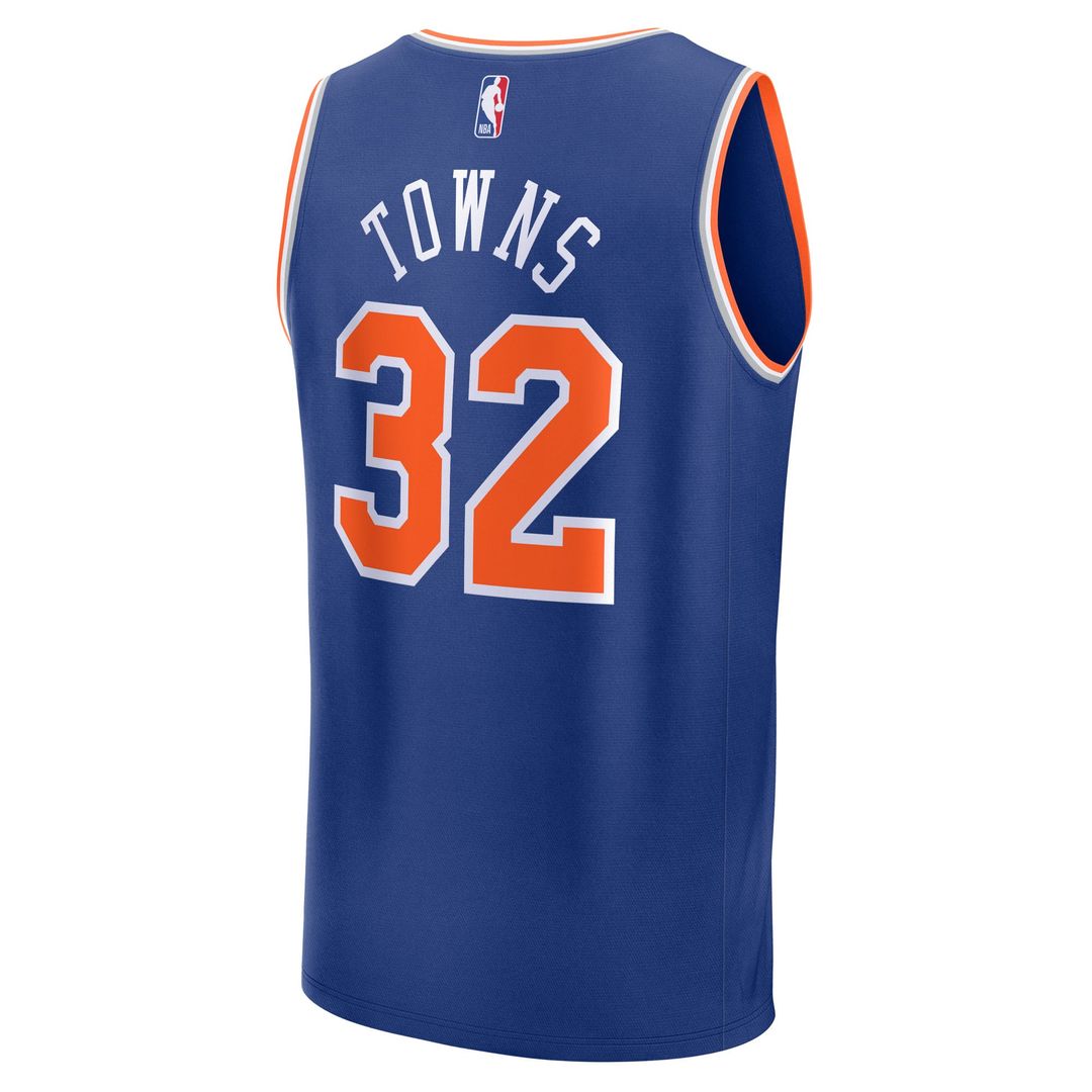 Karl - Anthony Towns New York Knicks Fanatics Youth Fast Break Player Replica Jersey - Blue - Icon Edition