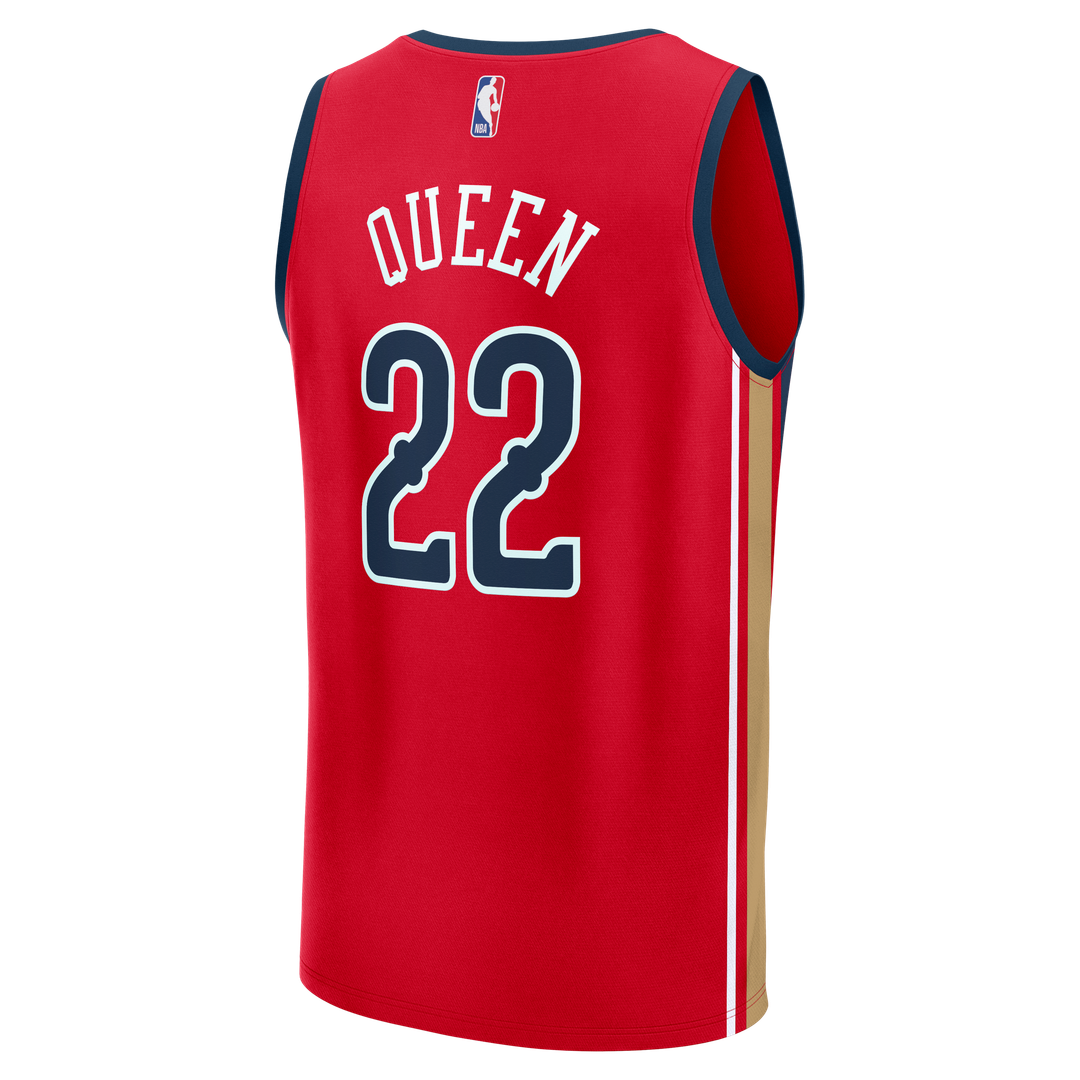 Derik Queen New Orleans Pelicans Fanatics Fast Break Player Replica Jersey - Statement Edition - Red
