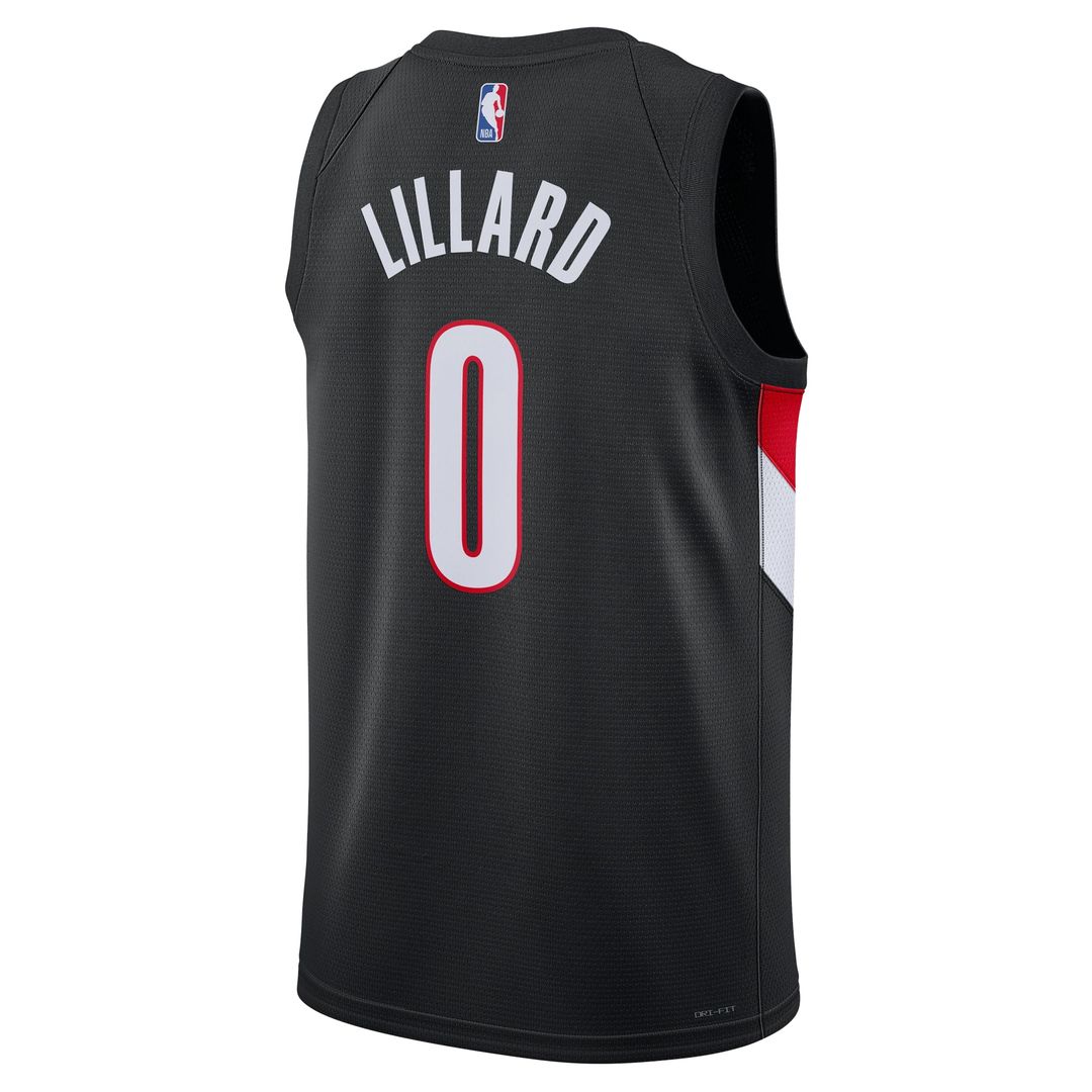 Damian Lillard Portland Trail Blazers Nike Unisex Player Swingman Jersey - Icon Edition - Black
