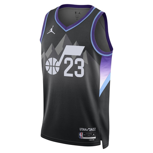 Lauri Markkanen Utah Jazz Jordan Brand Unisex 2024/25 Swingman Jersey - Statement Edition - Black