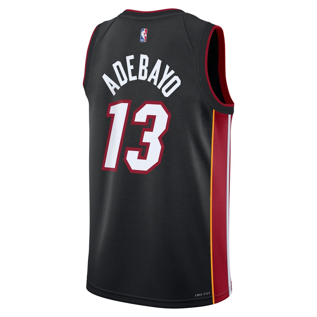 Bam Adebayo Miami Heat Nike Youth Swingman Jersey - Icon Edition - Black