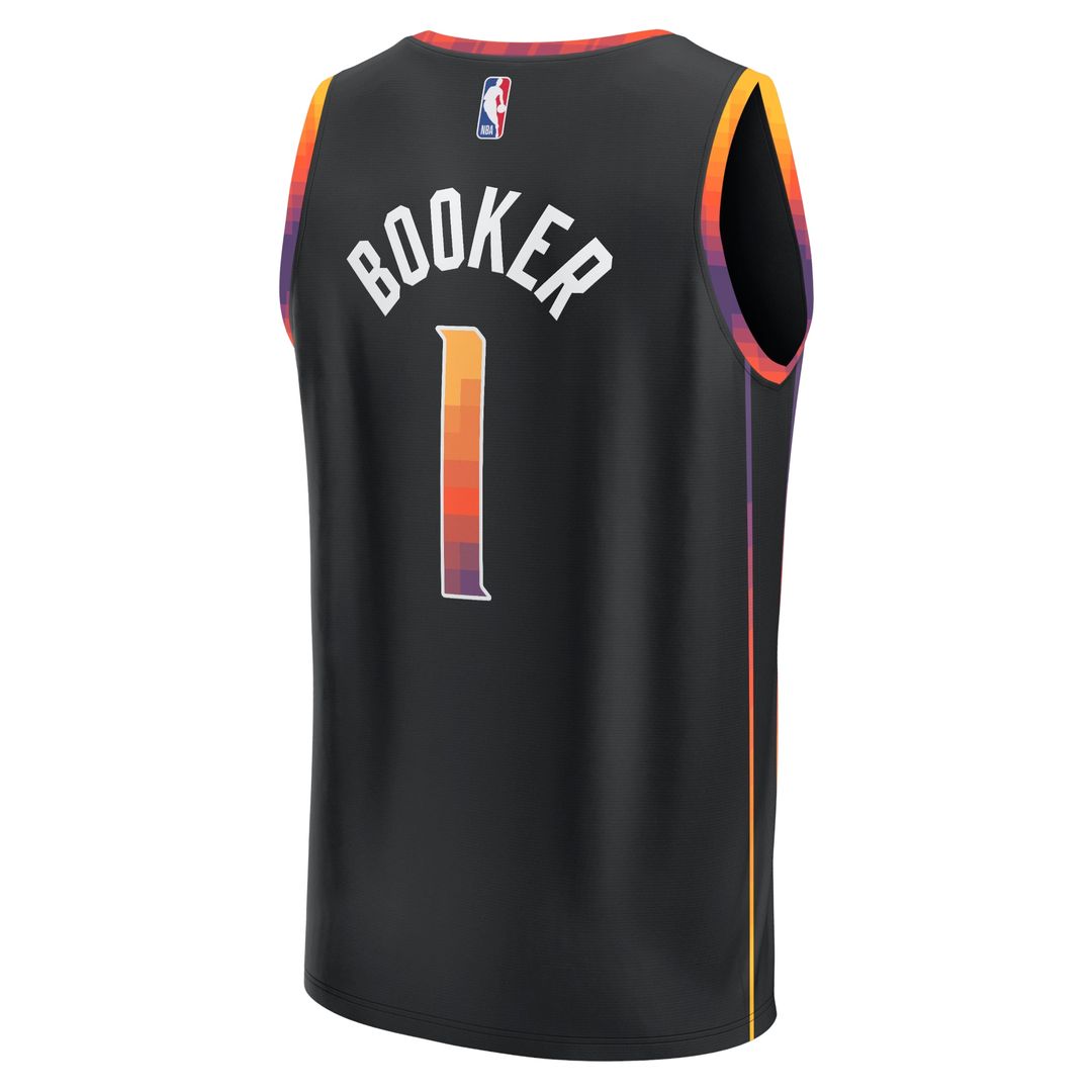 Devin Booker Phoenix Suns Fanatics Fast Break Player Replica Jersey - Statement Edition - Black