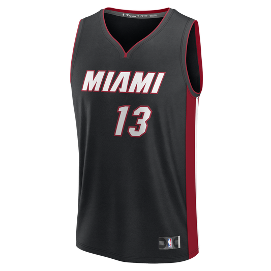 Bam Adebayo Miami Heat Fanatics Fast Break Replica Jersey - Icon Edition - Black