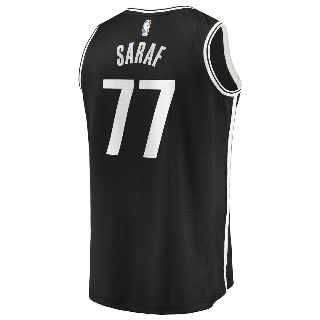 Ben Saraf Brooklyn Nets Fanatics Fast Break Replica Jersey - Black - Icon Edition