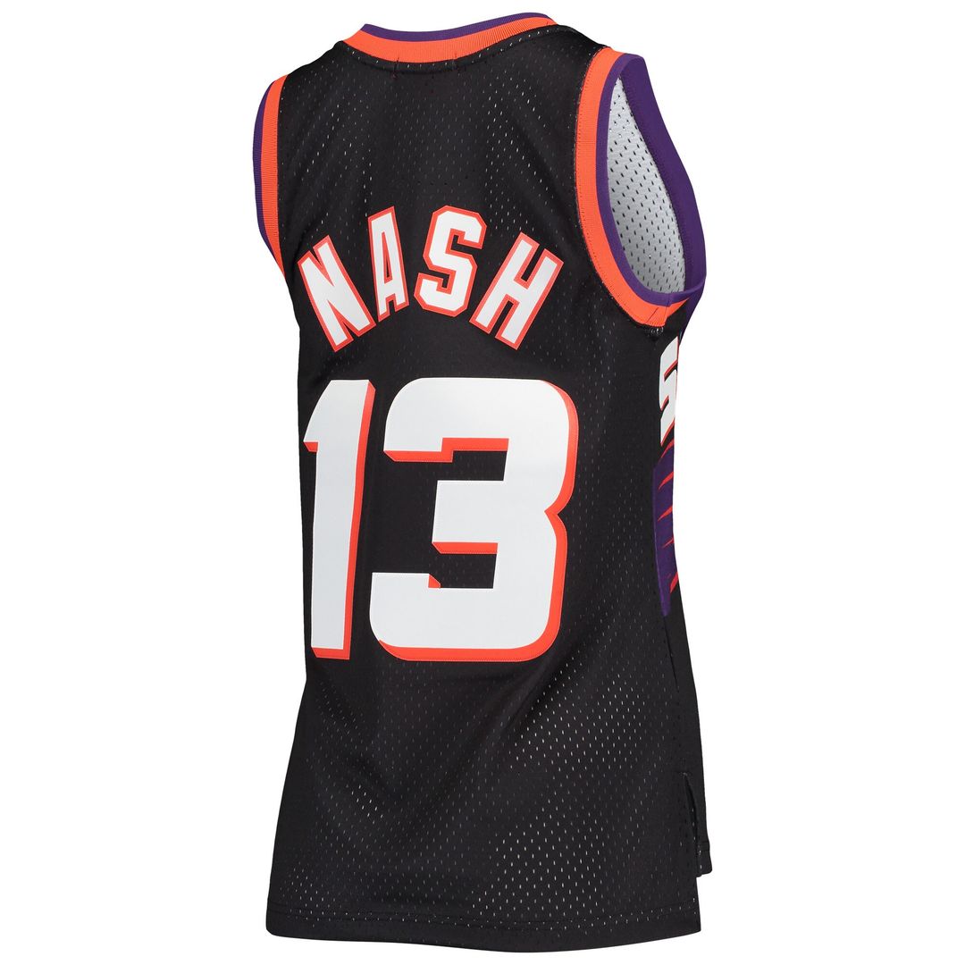Steve Nash Phoenix Suns Mitchell & Ness Women's Hardwood Classics Swingman Jersey - Black