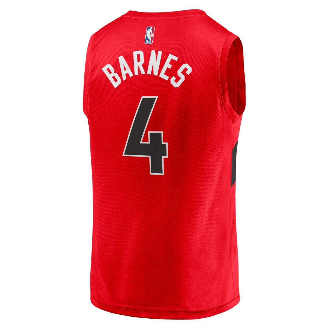 Scottie Barnes Toronto Raptors Fanatics Fast Break Replica Jersey - Icon Edition - Red