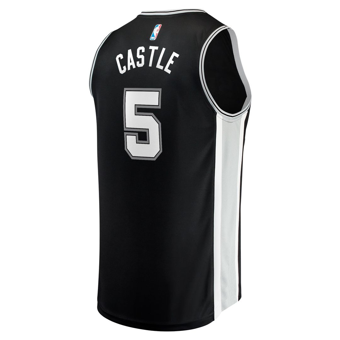 Stephon Castle San Antonio Spurs Fanatics 2024 NBA Draft Fast Break Player Jersey - Icon Edition - Black