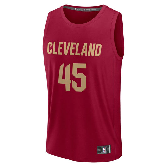 Donovan Mitchell Cleveland Cavaliers Fanatics Youth Fast Break Player Replica Jersey - Icon Edition - Wine