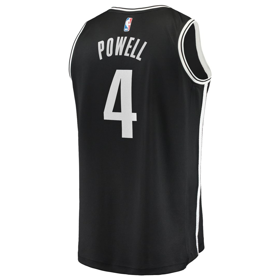Drake Powell Brooklyn Nets Fanatics Youth Fast Break Replica Jersey - Black - Icon Edition