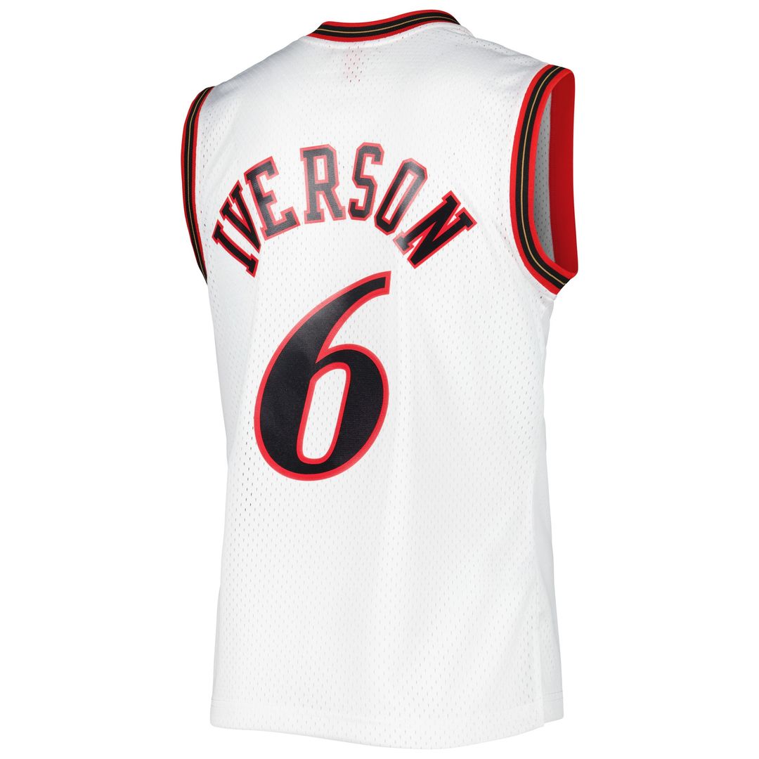 Allen Iverson Philadelphia 76ers Mitchell & Ness 2002/03 Hardwood Classics Swingman Jersey - Red