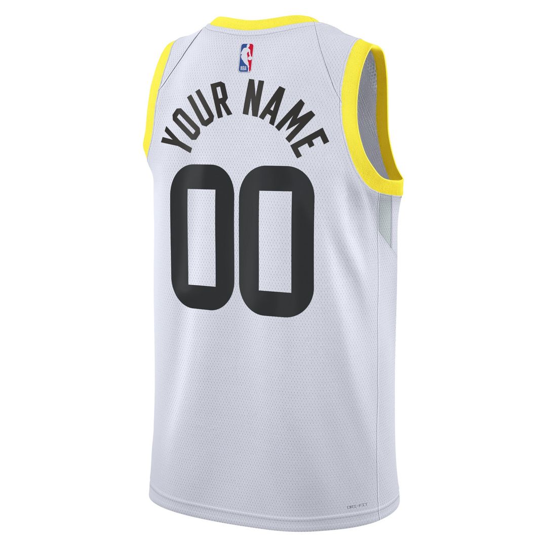Utah Jazz Nike Unisex Swingman Custom Jersey Gold - Icon Edition
