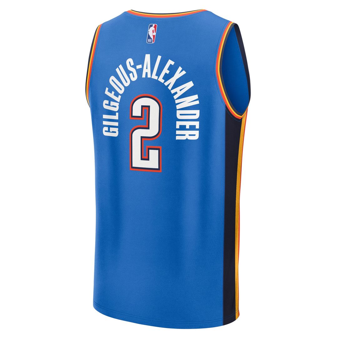 Shai Gilgeous - Alexander Oklahoma City Thunder Fanatics Big & Tall Fast Break Jersey - Icon Edition - Blue