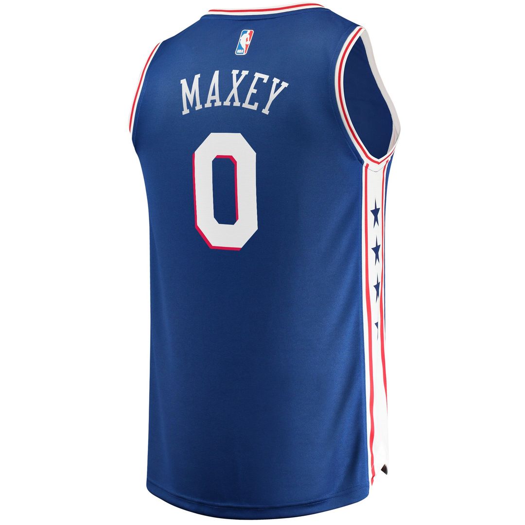Tyrese Maxey Philadelphia 76ers Fanatics Fast Replica Jersey Royal - Icon Edition