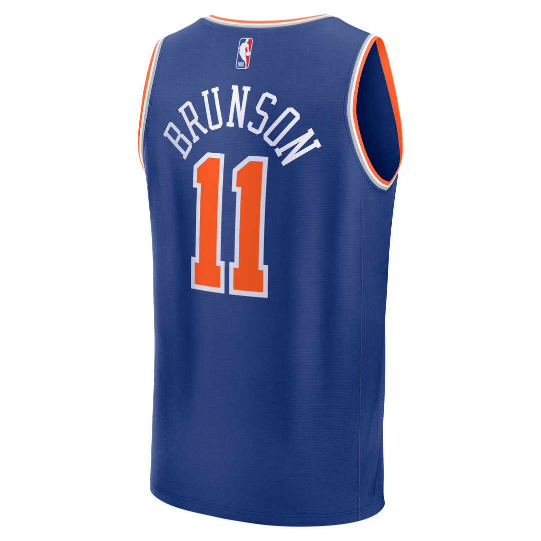 Jalen Brunson New York Knicks Fanatics Youth 2026 NBA Finals Champions Fast Break Replica Jersey - Icon Edition - Blue