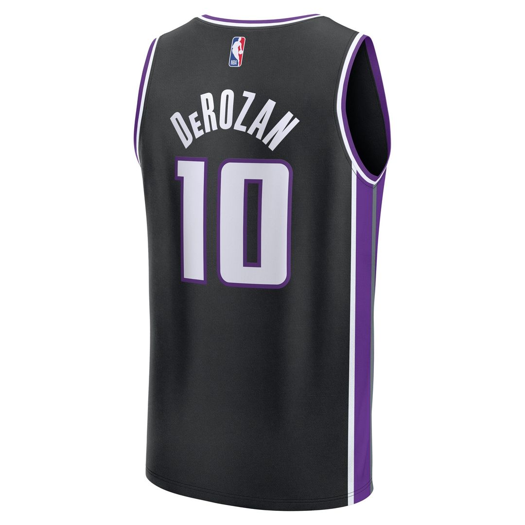 DeMar DeRozan Sacramento Kings Fanatics Youth Fast Break Player Replica Jersey - Icon Edition - Black