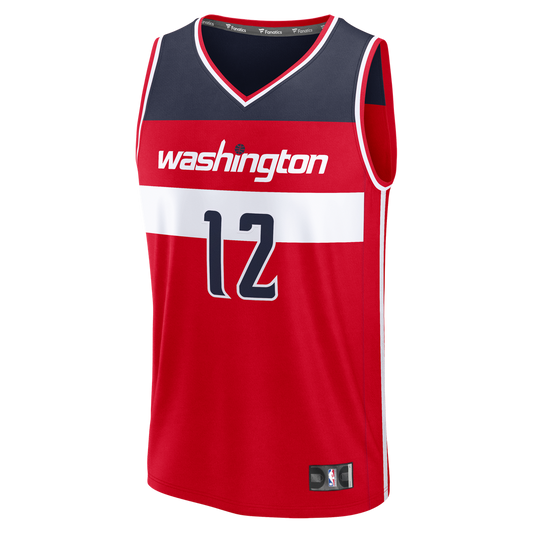 Tre Johnson III Washington Wizards Fanatics Fast Break Replica Jersey - Icon Edition - Red