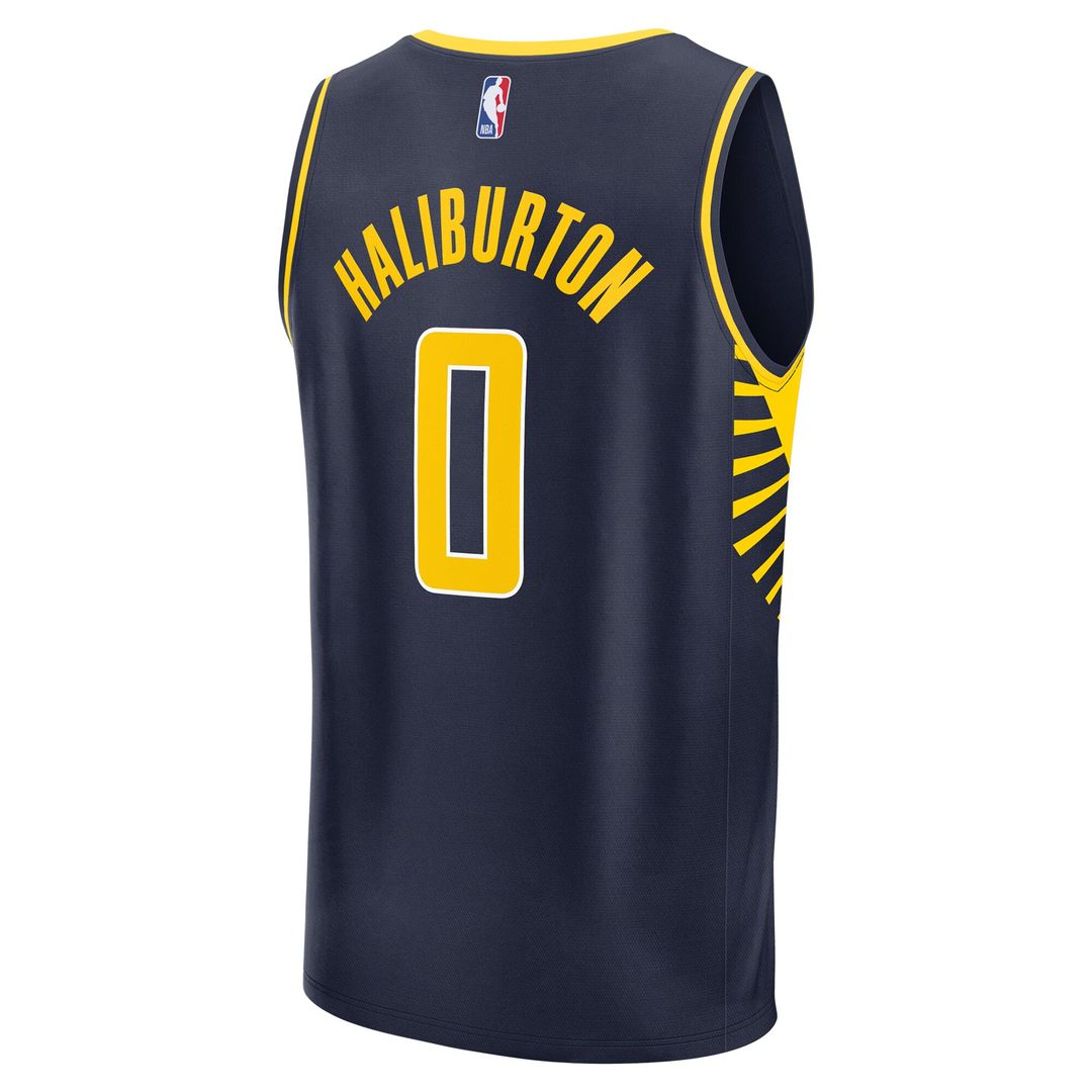 Tyrese Haliburton Indiana Pacers Fanatics Fast Break Replica Jersey - Icon Edition - Navy