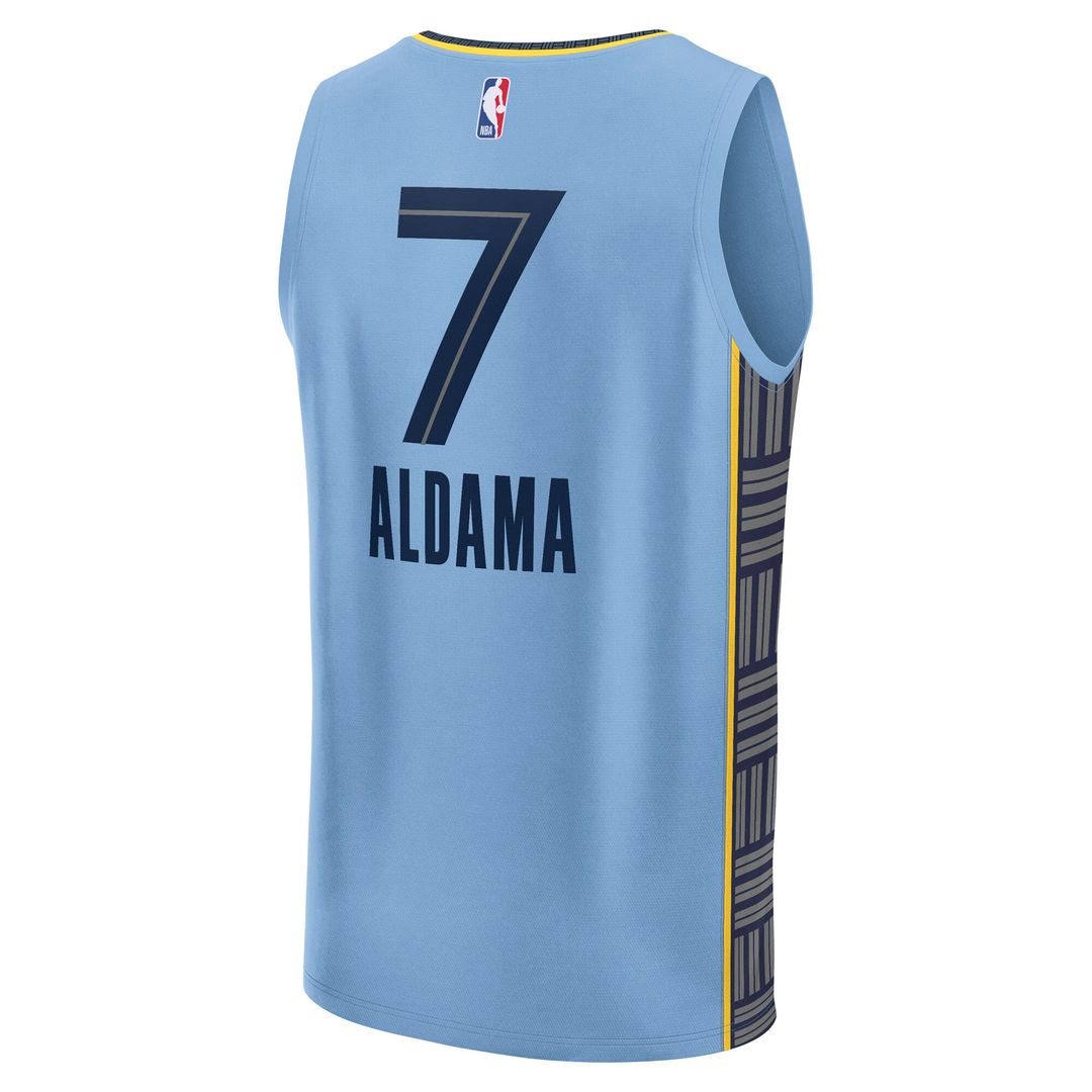 Santi Aldama Memphis Grizzlies Fanatics Fast Break Player Replica Jersey - Statement Edition - Light Blue