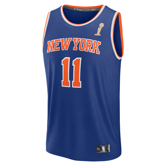 Jalen Brunson New York Knicks Fanatics Youth 2026 NBA Finals Champions Fast Break Replica Jersey - Icon Edition - Blue