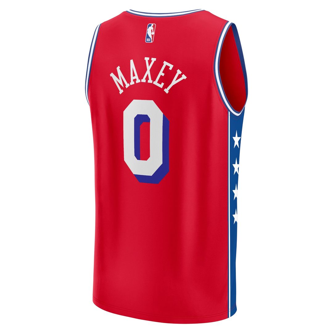 Tyrese Maxey Philadelphia 76ers Fanatics Fast Break Player Replica Jersey - Statement Edition - Red
