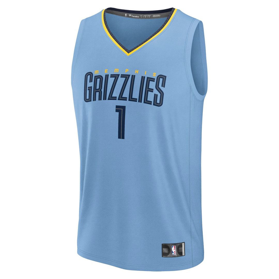 Scotty Pippen Jr. Memphis Grizzlies Fanatics Fast Break Player Replica Jersey - Statement Edition - Light Blue