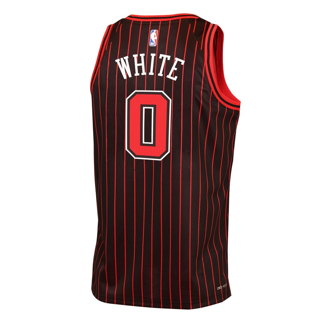 Coby White Chicago Bulls Jordan Brand Youth Swingman Jersey - Statement Edition - Black