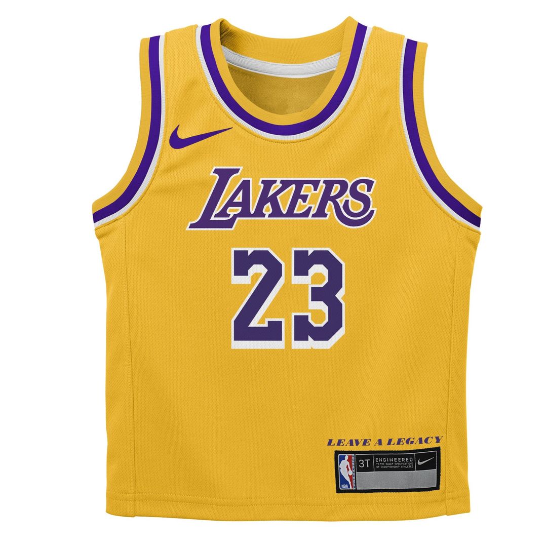 LeBron James Los Angeles Lakers Nike Preschool Dri - FIT Player Swingman Jersey - Icon Edition - Gold
