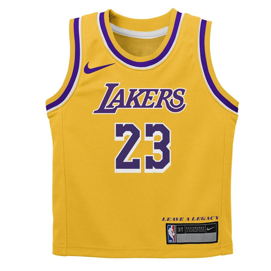 LeBron James Los Angeles Lakers Nike Preschool Dri - FIT Player Swingman Jersey - Icon Edition - Gold