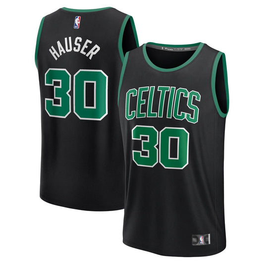 Sam Hauser Boston Celtics Fanatics Fast Break Player Replica Jersey - Statement Edition - Black